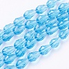 Glass Beads Strands GLAA-R024-11x8mm-7-1