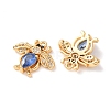 Brass Micro Pave Cubic Zirconia Pendants KK-A284-16G-02-2