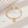 Stainless Steel Charm Bangles DX7193-4