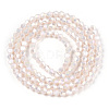 Opaque Solid Color Electroplate Glass Beads Strands EGLA-A039-P2mm-B06-3