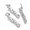 316 Surgical Stainless Steel Pendants STAS-L242-05P-1
