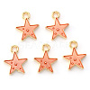 Alloy Enamel Charms X-ENAM-S121-028D-2