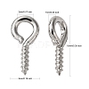 Iron Screw Eye Pin Peg Bails X-IFIN-S699-01A-P-NF-2