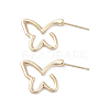 Butterfly Alloy Studs Earrings for Women EJEW-H309-11KCG-1