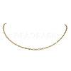 304 Stainless Steel Figaro Chain Singapore Chain Necklaces for Women NJEW-JN05591-2