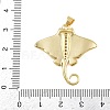 Brass Micro Pave Cubic Zirconia Pendants KK-A269-06G-3