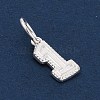 Number Series 925 Sterling Silver Charms LS-STER-Q002-01B-3