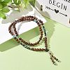 Natural & Synthetic Stone and Wood Beads Necklace NJEW-JN03743-2