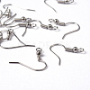 Platinum Color Brass Earring Hooks X-EC135-NF-3