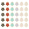 30Pcs 6 Colors Alloy Charms ENAM-TA0001-76-9