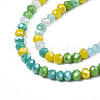 Opaque Glass Beads Strands GLAA-T006-07-A04-3