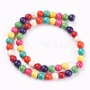 Synthetic Turquoise Beads Strands TURQ-G106-8mm-02P-2