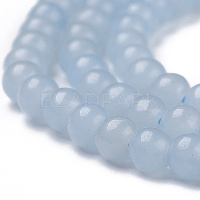 Natural Angelite Beads Strands G-G840-03-4mm-1