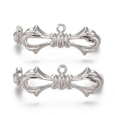Bowknot Brass Kilt Pins with 1 Loop KK-H738-35P-1
