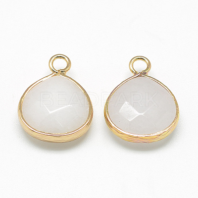 Natural White Jade Pendants G-Q963-04-1