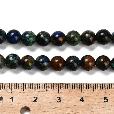 Natural Azurite Beads Strands G-P568-A02-01-1