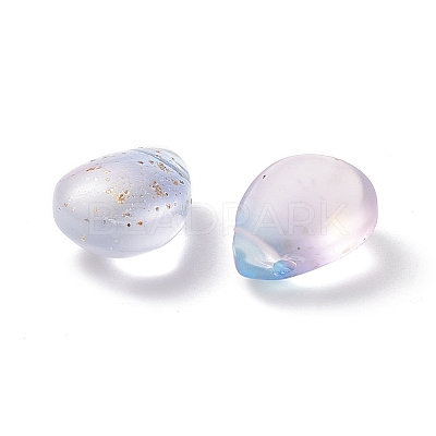 Two Tone Transparent Spray Painted Glass Beads GLAA-T017-01-B03-1