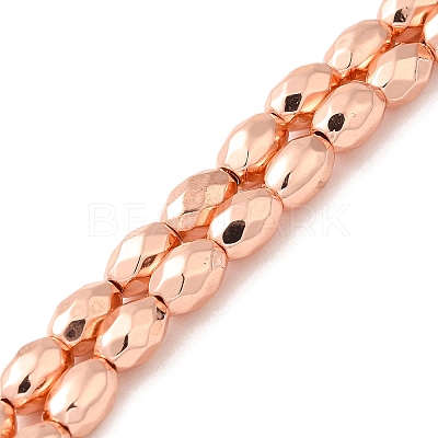 Electroplated Strong Magnetic Synthetic Hematite Beads Strands G-P518-03C-1