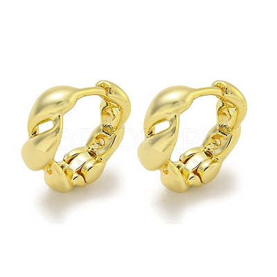 Brass Hoop Earrings EJEW-L211-010G-G-1