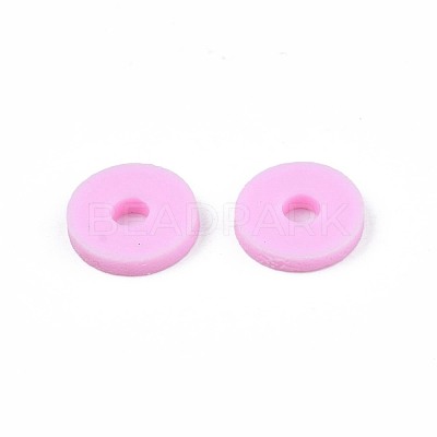 Handmade Polymer Clay Beads Strands CLAY-R089-6mm-057-1