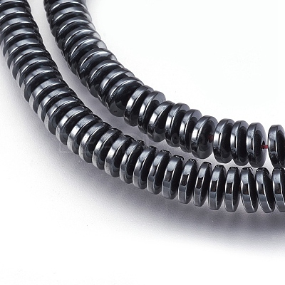 Non-magnetic Synthetic Hematite Beads Strands X-G-I208-03-A-6x2mm-1