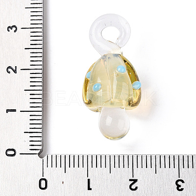 Handmade Lampwork Pendants LAMP-T021-23G-1