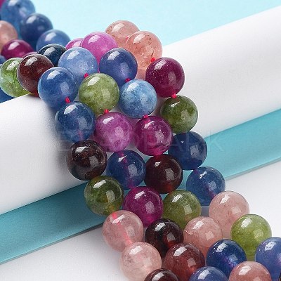 Dyed Natural Malaysia Jade Beads Strands G-G021-01B-06-1