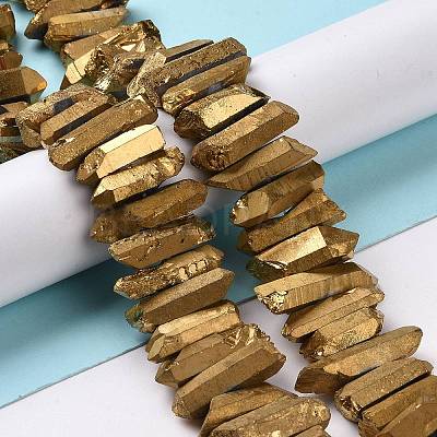 Natural Quartz Crystal Points Beads Strands G-K181-B15-1