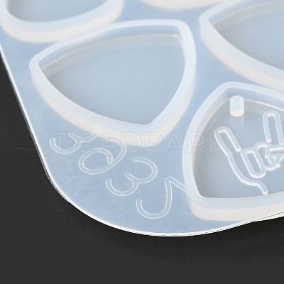 Guitar Pick Shape Silicone Molds DIY-P025-05-1