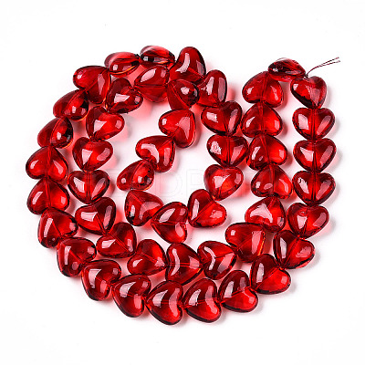 Transparency Glass Beads Strands X-GLAA-T023-13A-1