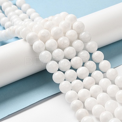 Natural Malaysia Jade Beads Strands G-A146-8mm-B01-1