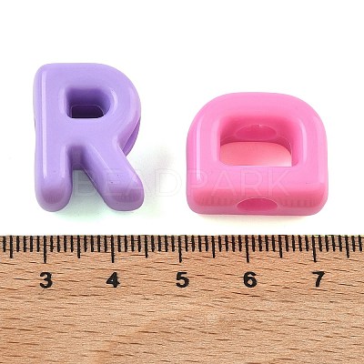 Opaque Acrylic European Beads OACR-K001-38-1