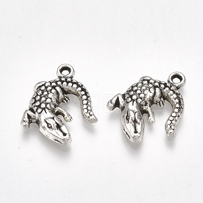Tibetan Style Alloy Pendants X-TIBE-Q094-02AS-RS-1
