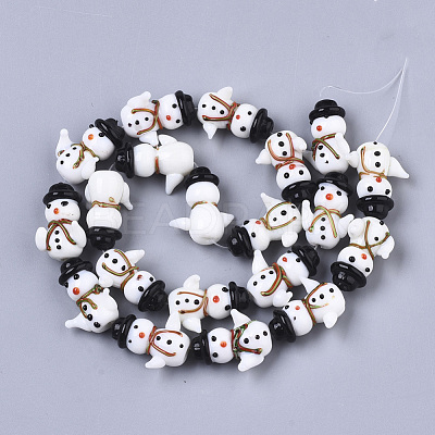 Handmade Lampwork Beads Strands LAMP-R142-02-1