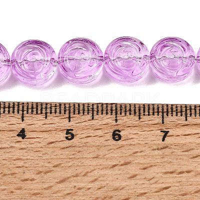 Baking Paint Transparent Glass Beads Strands GL-CBA2ED2-04H-1