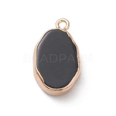 Natural Obsidian Pendants X-G-K333-01I-02-1