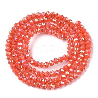 Electroplate Glass Beads Strands EGLA-A044-P2mm-B21-1