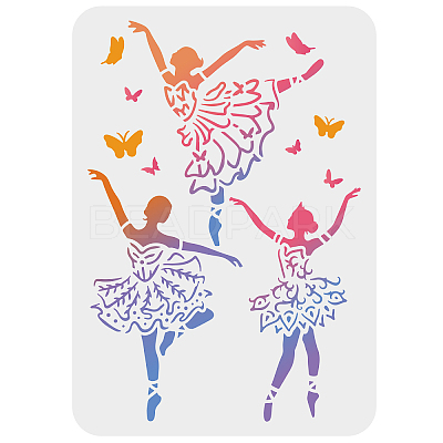 Plastic Drawing Painting Stencils Templates DIY-WH0396-0117-1