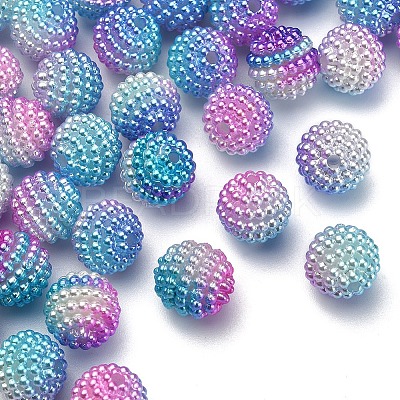 50Pcs Imitation Pearl Acrylic Beads OACR-YW0001-11G-1