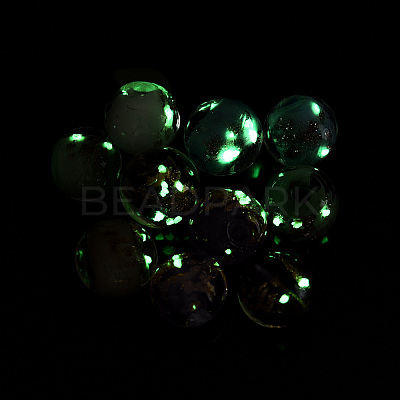 Luminous Handmade Gold Sand Lampwork Beads LAMP-N024-05A-05-1