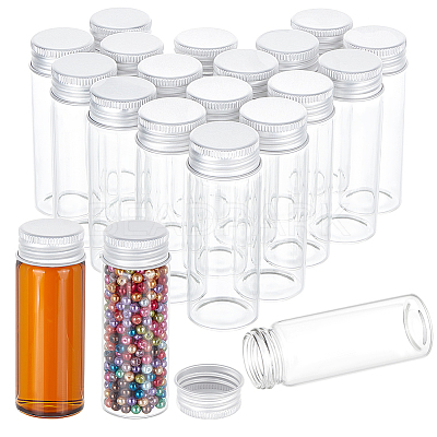 20Pcs Glass Bead Containers CON-BC0007-31B-1