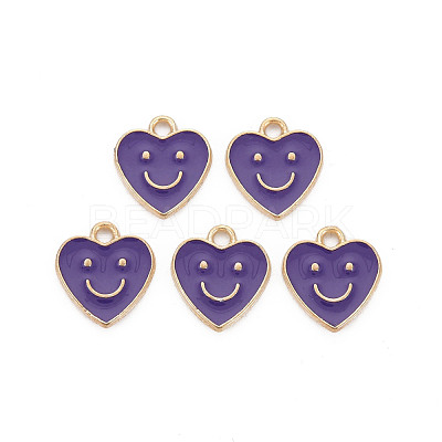 Alloy Enamel Charms ENAM-T016-12H-RS-1