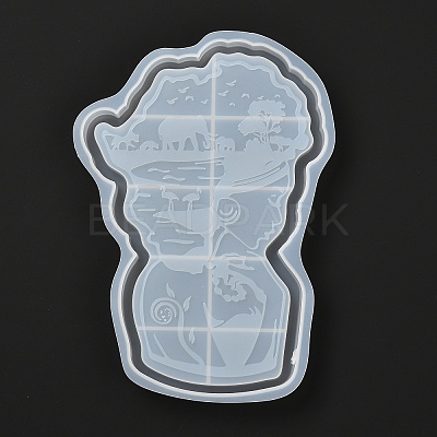 Human Silicone Cup Mat Bust Statue Molds DIY-A010-04-1