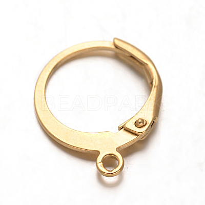 Ion Plating(IP) 316L Surgical Stainless Steel Leverback Earring Findings STAS-F075-38G-1