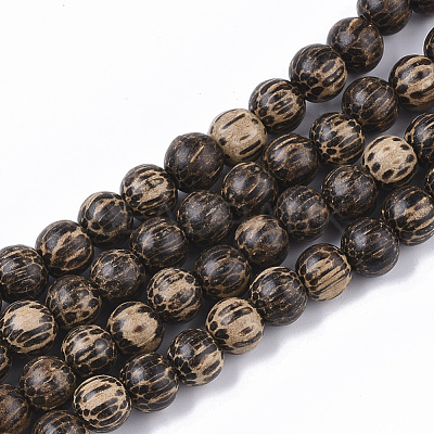 Undyed & Natural Bodhi Wood Beads Strands X-WOOD-T024-012-1