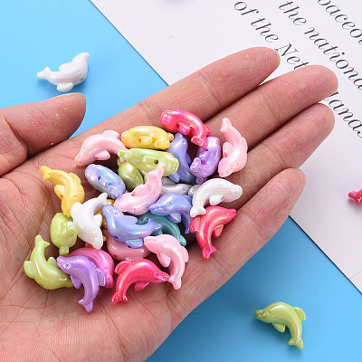 Opaque Acrylic Beads X-TACR-S153-34I-1