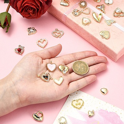25Pcs 25 Styles Alloy Pendants FIND-YW0006-12-1