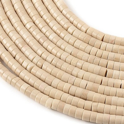 Natural Fossil Beads Strands G-M420-A10-01-1