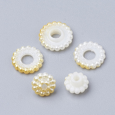 Imitation Pearl Acrylic Beads OACR-T004-10mm-15-1
