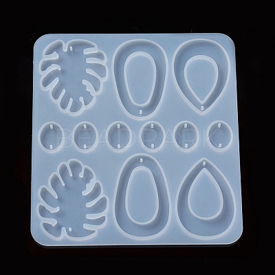 DIY Pendant Earring Silicone Molds X-DIY-L021-68-1